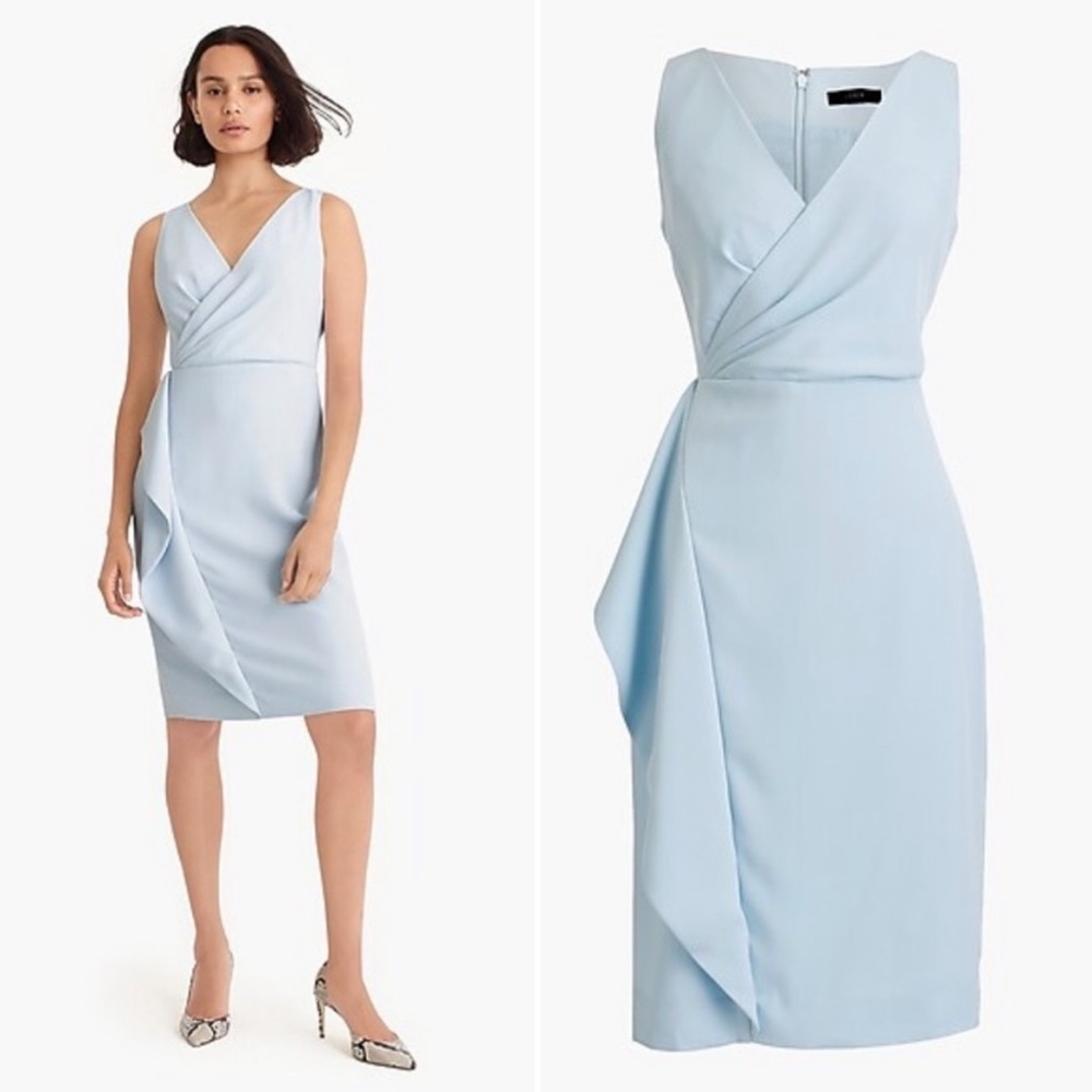 J. Crew Sky Blue Midi Dress